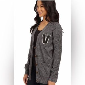 Vans women’s Black and Grey Cardigan 100% cotton M